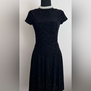 Lauren Ralph Lauren, black velvet and print extra small